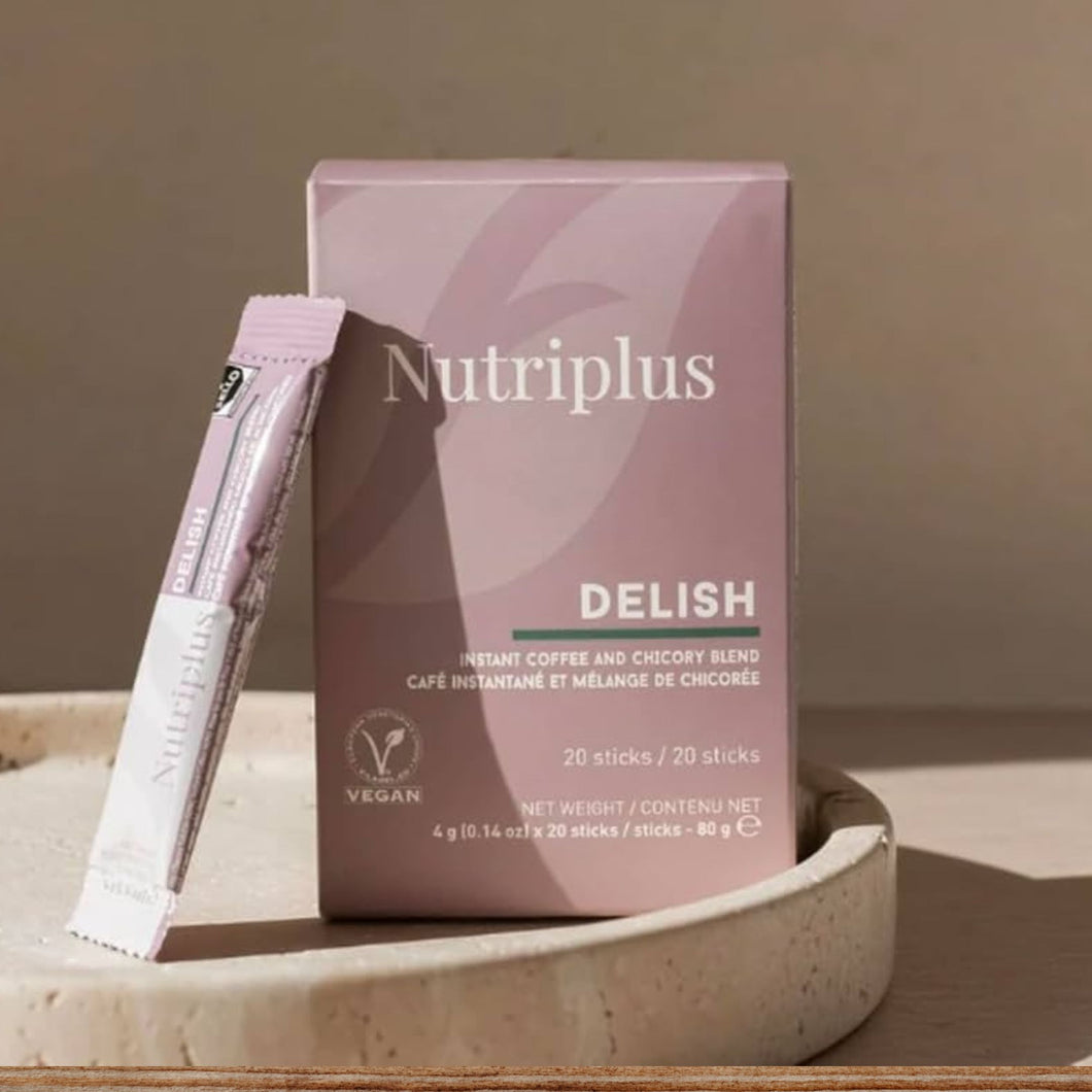 Delish Instant Coffee & Chicory Blend Sticks – Instant Wellness Coffee Mix